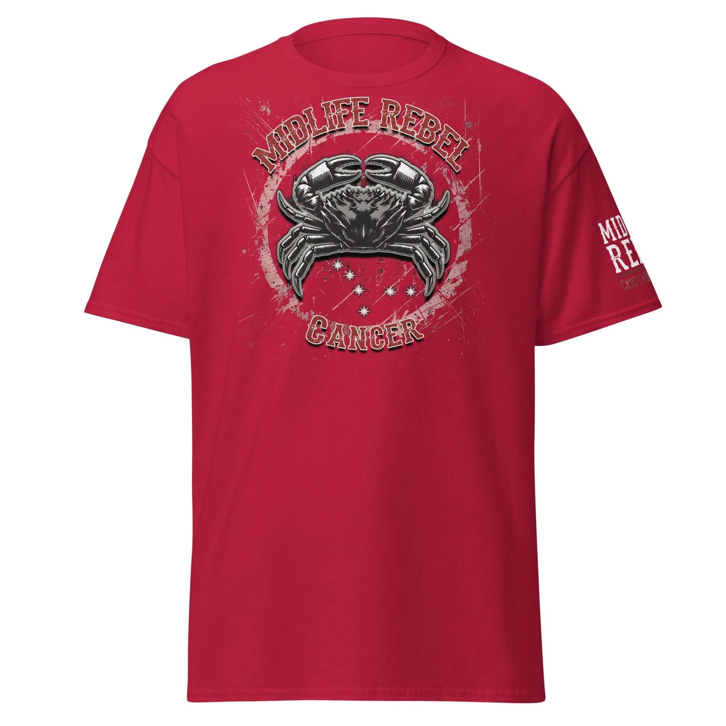 Unisex "Cancer Crab" Zodiac T-shirt by Midlife Rebel Clothing Club - Astrology apparel - Unisex classic tee