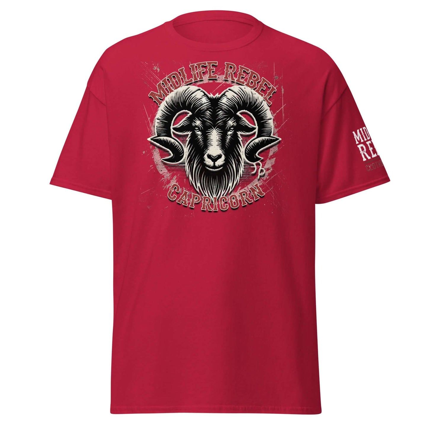 Climb higher, stand taller – this Midlife Rebel Capricorn Goat design embodies ambition and grit. Command attention!