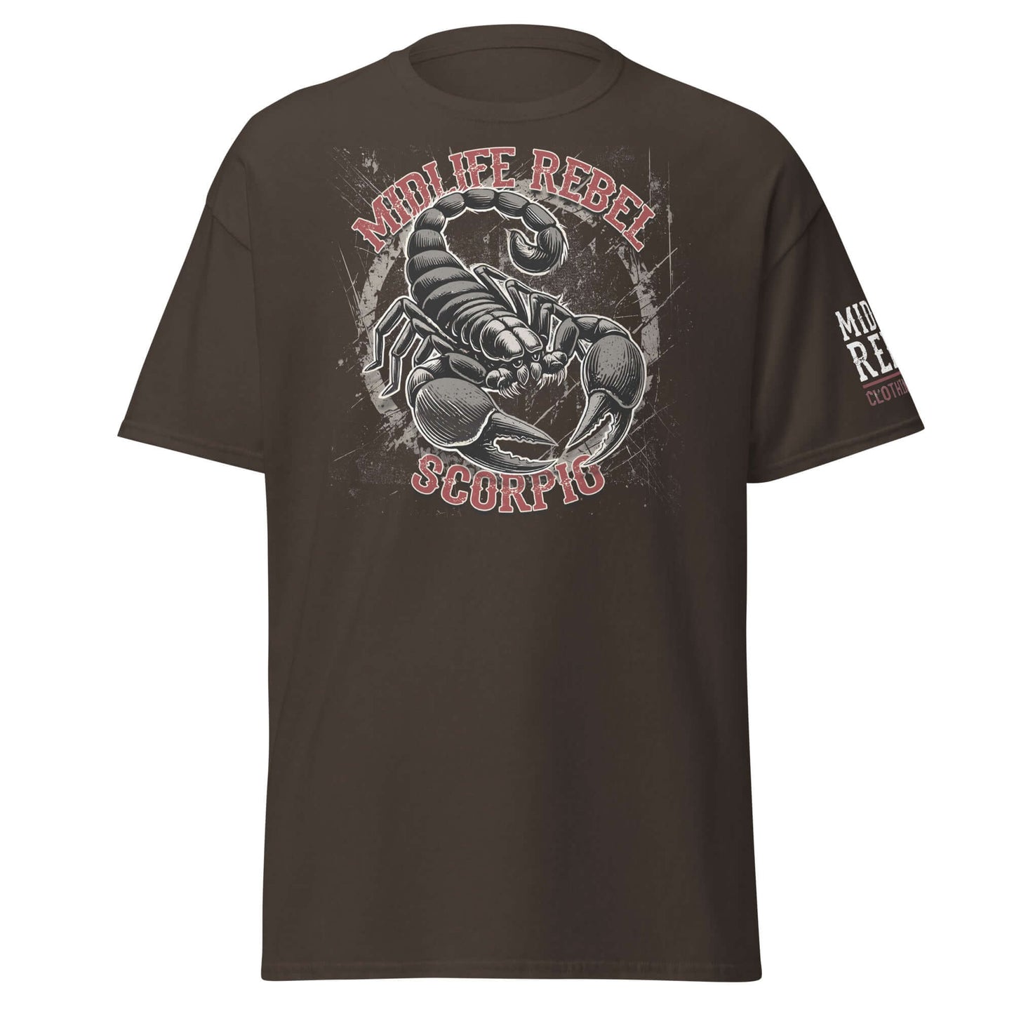 Scorpio Scorpion Zodiac T-shirt with powerful design for intensity and transformation, perfect for astrology enthusiasts and streetwear.