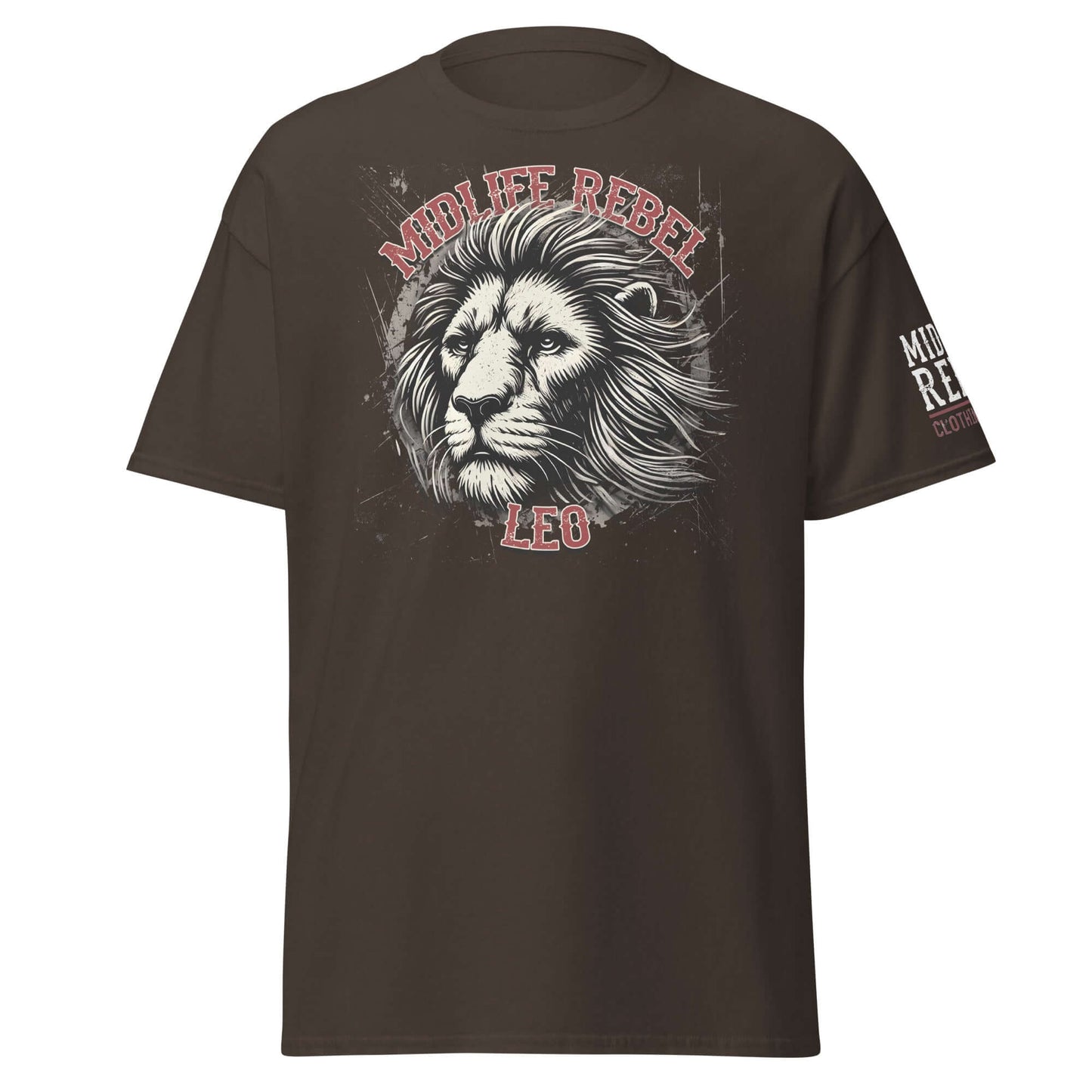 Leo Zodiac T-shirt with fierce lion design, astrology apparel showcasing boldness and leadership for confident individuals.