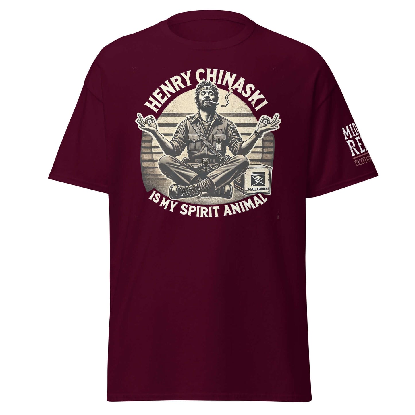 "Henry Chinaski Is My Spirit Animal Bukowski Collection Unisex Tee - Midlife Rebel Design"