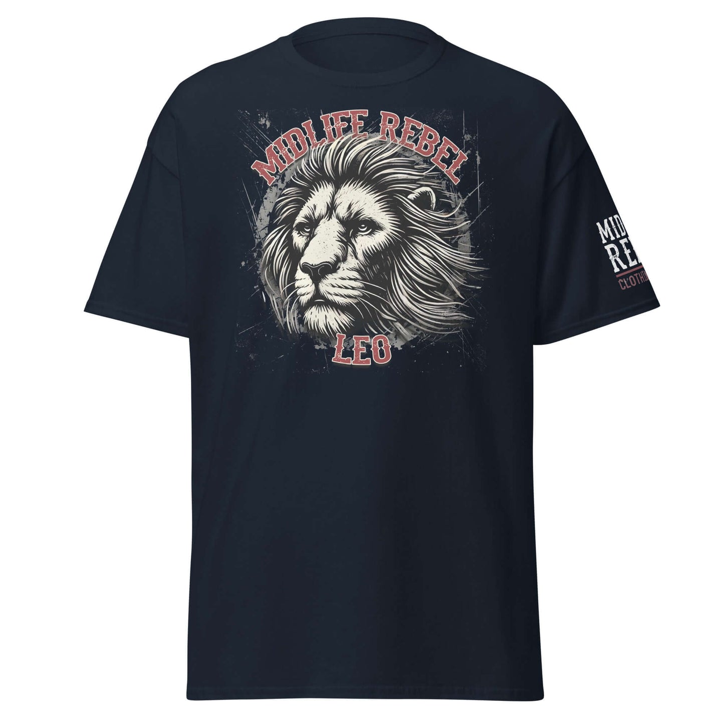 Leo Lion Zodiac T-shirt featuring fierce lion design for boldness and confidence in astrology-inspired fashion.