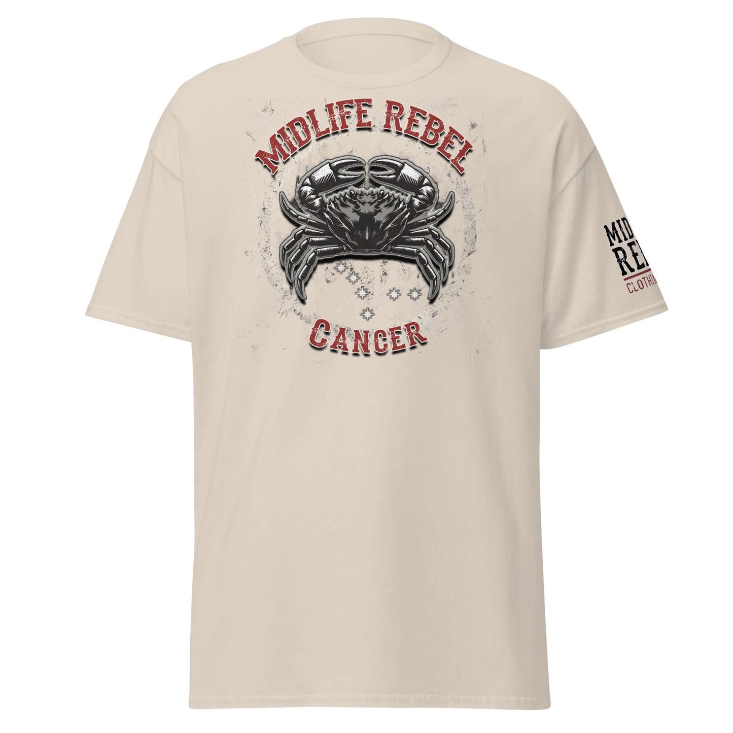 Unisex "Cancer Crab" Zodiac T-shirt by Midlife Rebel Clothing Club - Astrology apparel - Unisex classic tee