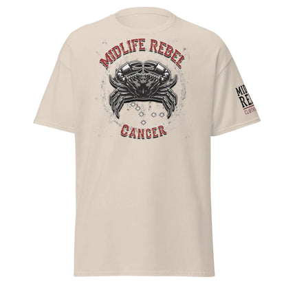 Unisex "Cancer Crab" Zodiac T-shirt by Midlife Rebel Clothing Club - Astrology apparel - Unisex classic tee