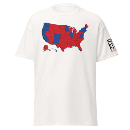 "Mandate By Popular Vote t-shirt featuring political map design from Midlife Rebel Clothing Political Collection"