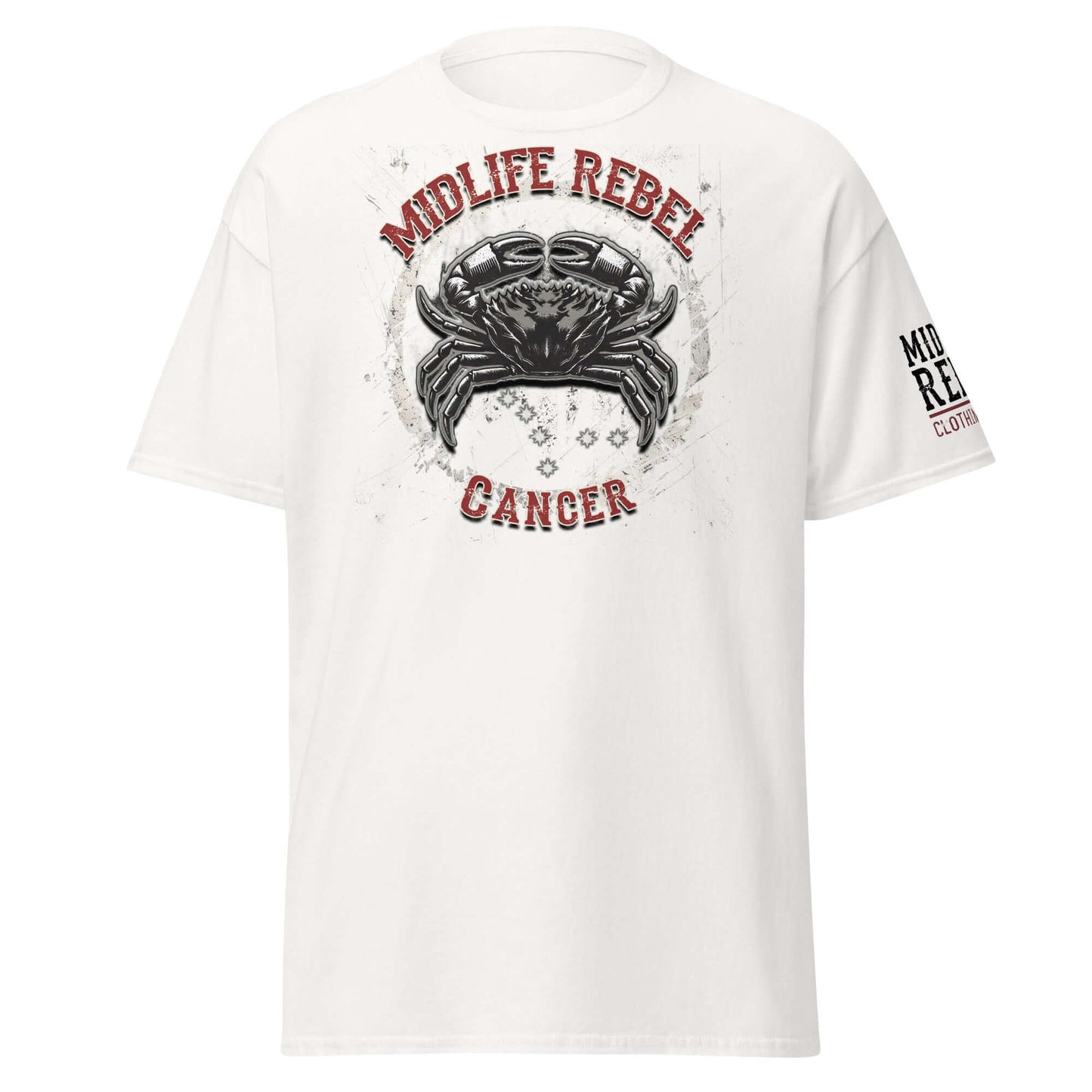 Unisex "Cancer Crab" Zodiac T-shirt by Midlife Rebel Clothing Club - Astrology apparel - Unisex classic tee