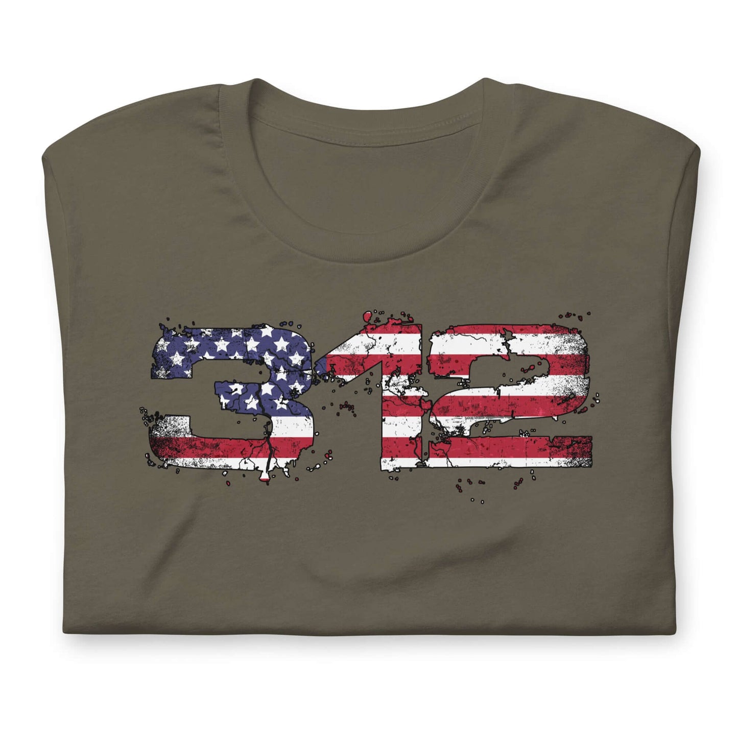 Midlife Rebel army t-shirt featuring "312" design with 312 electoral votes that marked President Trump's victory